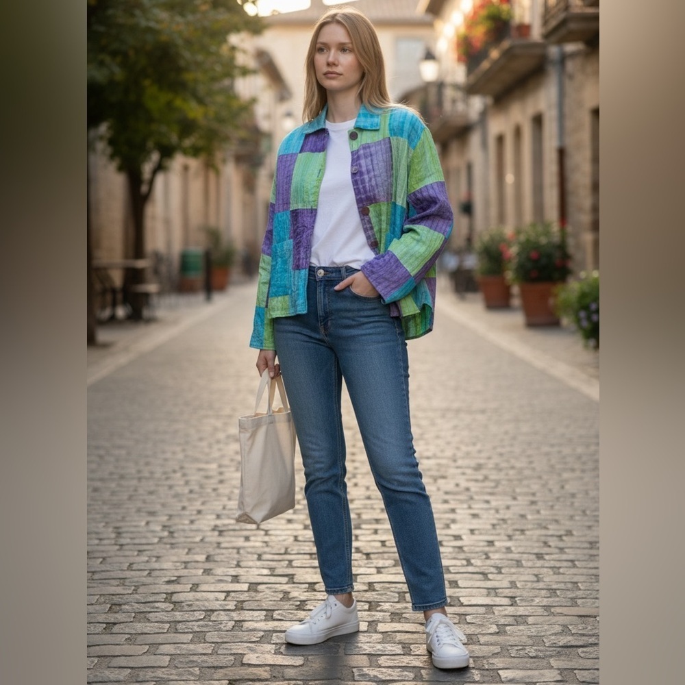 Parsley & Sage Multicolor Patchwork Jacket - Picture 15 of 15